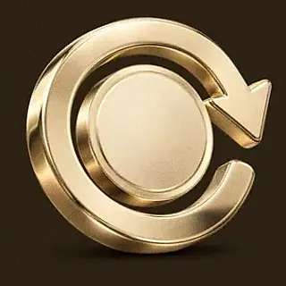Gold circular arrow — Spinfever